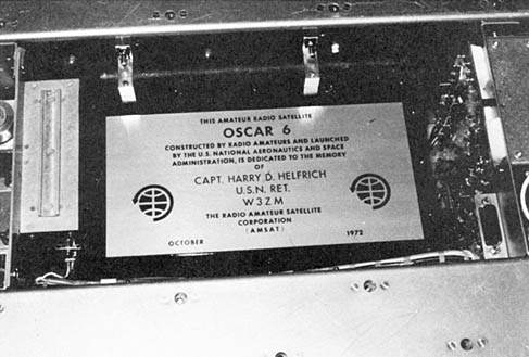 Oscar 6 Plaque