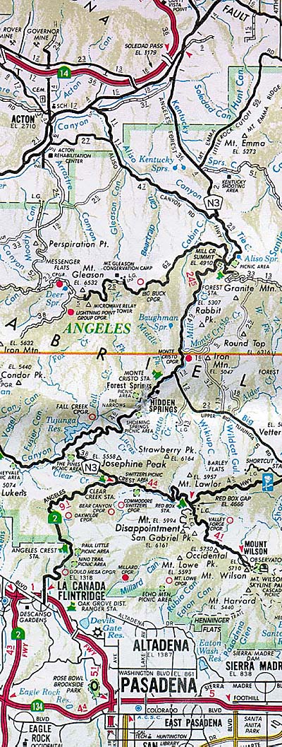 Mt Gleason FD Map